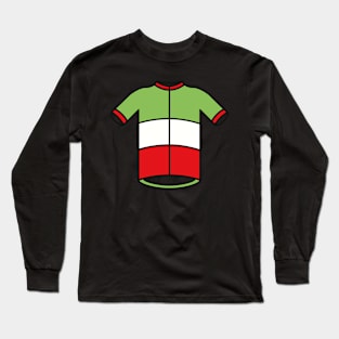 Italian Cycling Jersey Pattern Long Sleeve T-Shirt